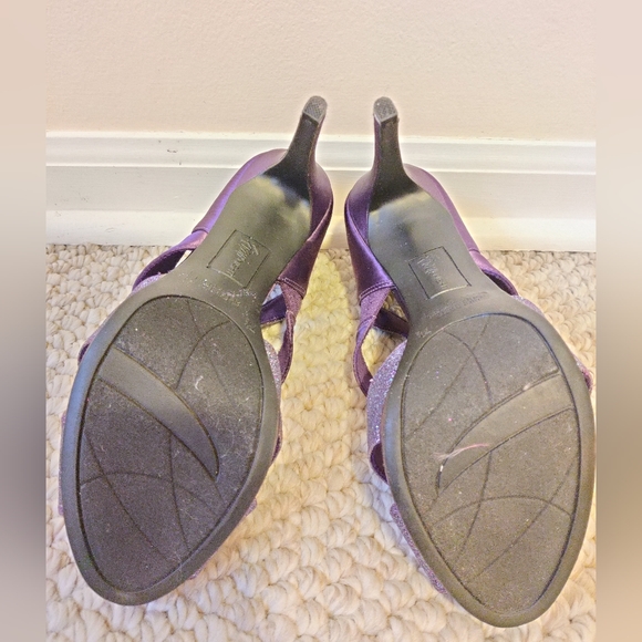 Fioni Night Purple Sparkly Heels - Picture 7 of 10